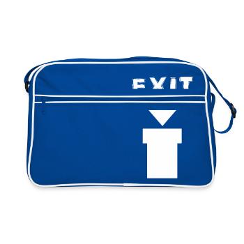 Exit Comic Retro Design - Retro Bag - blue/white - Front