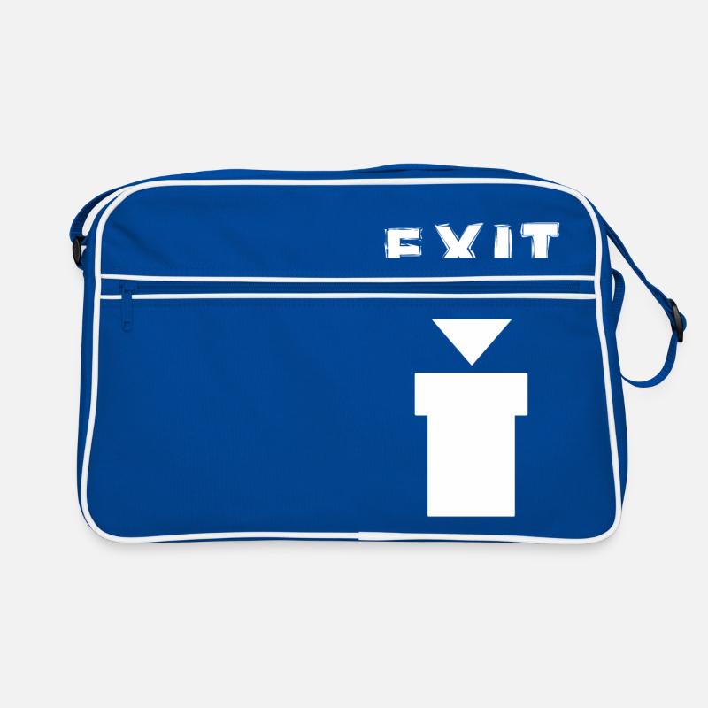 Exit Comic Retro Design - Sac Retro - bleu/blanc