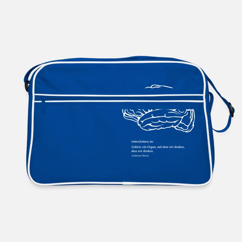 Brain: white Retro Bag