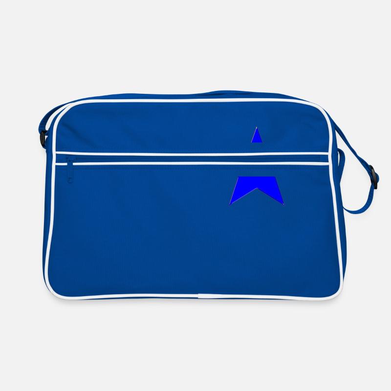 blauer Stern Retro Tasche
