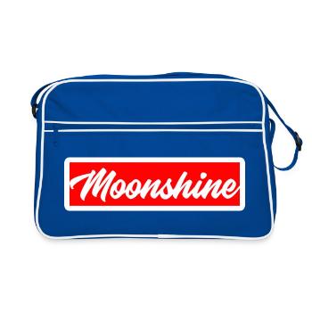 moon shine moonshiner distille schnapps bière d’alcool - Sac Retro - bleu/blanc - Devant