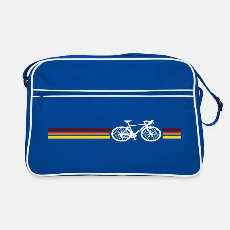 Vélo cyclisme cyclisme - Sac Retro - bleu/blanc