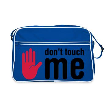 don't touch me - Sac Retro - bleu/blanc - Devant
