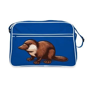Ornithorynque - Sac Retro - bleu/blanc - Devant