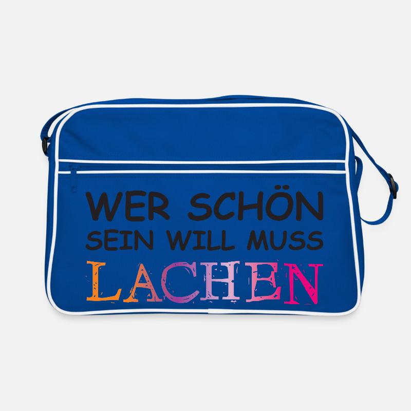 Wer schön sein will, muss lachen. Retro Tasche