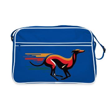 Galgo Logo No12 - Retro Bag - blue/white - Front