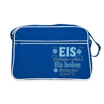 Grandpa can't conjure up cream - but he can get it! - Retro Bag - blue/white - Front