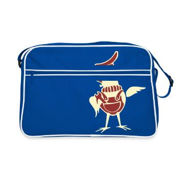 Minol Pirol - Retro Tasche - Blau/Weiß - Vorne