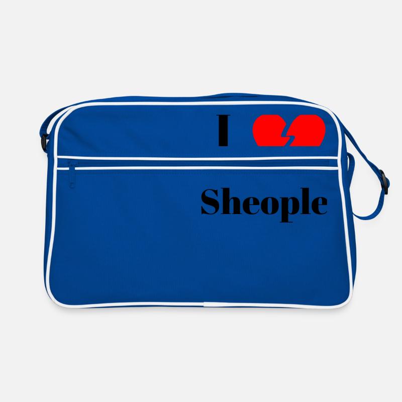 Ironic Sheople design statement Retro Bag