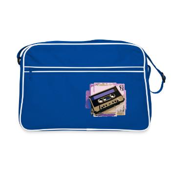 Cassette - Sac Retro - bleu/blanc - Devant