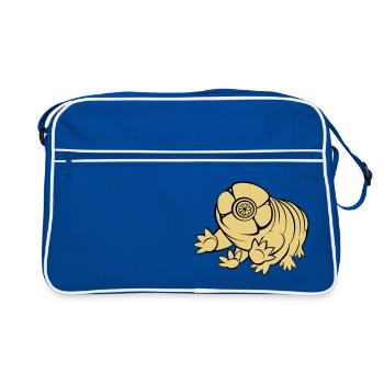 Barbes Tardigrade - Sac Retro - bleu/blanc - Devant