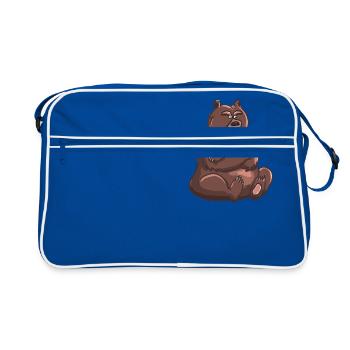 Mad Bear - Retro Bag - blue/white - Front
