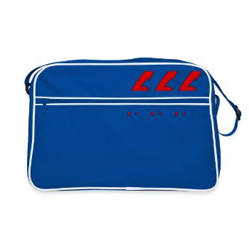 666 - Retro Bag - blue/white - Front