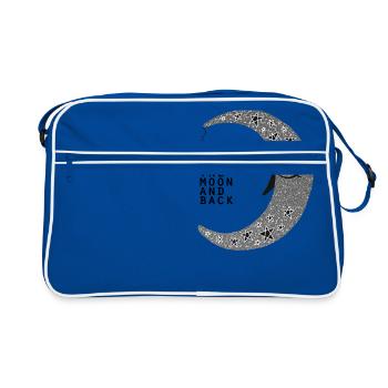 Moon | moon glitter - Retro Bag - blue/white - Front