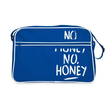 Pas d'argent pas de miel - Sac Retro - bleu/blanc - Devant