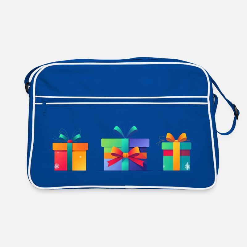 Rainbow Gift Boxes Trio Retro Bag