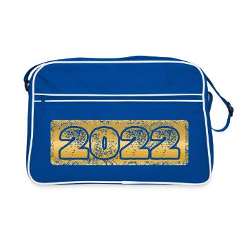 Year 2022 - Retro Bag - blue/white - Front
