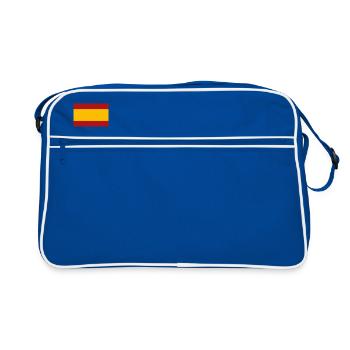 SPANISCHE FLAGGE - Retro Tasche - Blau/Weiß - Vorne
