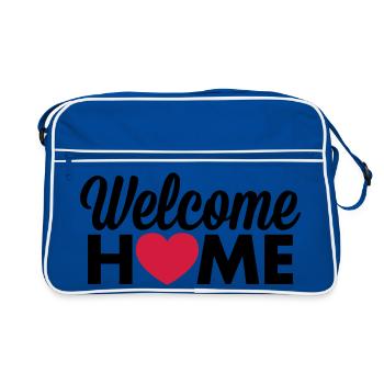 Coeur de Welcome Home - Sac Retro - bleu/blanc - Devant