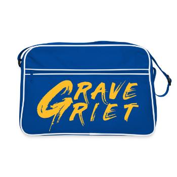 Grave Griet - Dialecte anversois - Sac Retro - bleu/blanc - Devant