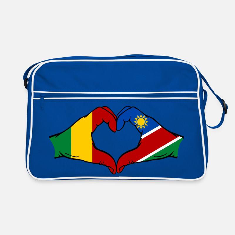 Drapeau du Mali Nairobi Mains Cœur Sac Retro