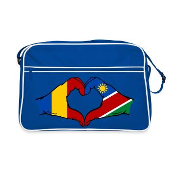 Tschad_Nairobi_Flagge_Afrika - Retro Bag - blue/white - Front