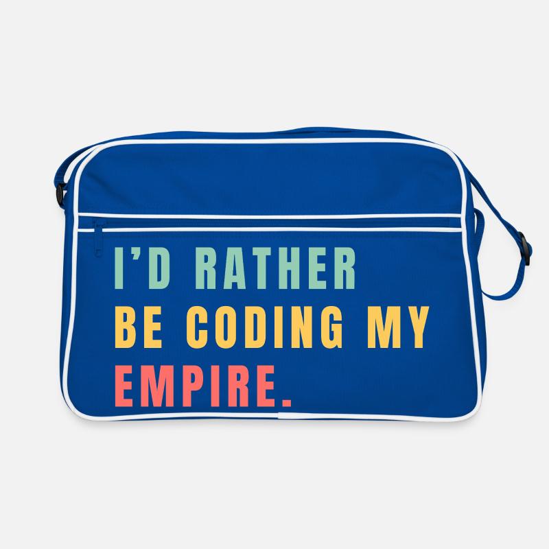 I'd rather be coding my empire Retro Bag