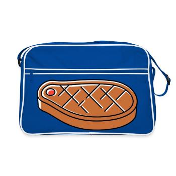 Sushi icon - Retro Tasche - Blau/Weiß - Vorne