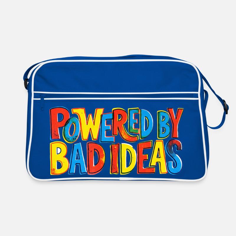 Powered-by-bad-ideas Retro Tasche