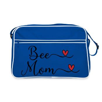 Apicultrice - Maman des abeilles - Sac Retro - bleu/blanc - Devant