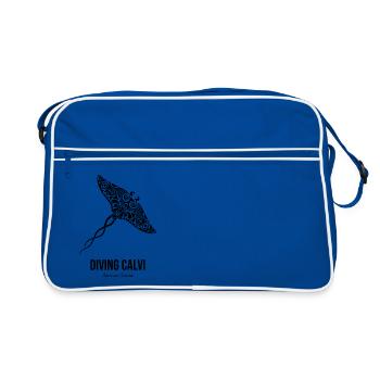 J'peux pas, j'ai plongée à Calvi, en Corse. - Sac Retro - bleu/blanc - Devant