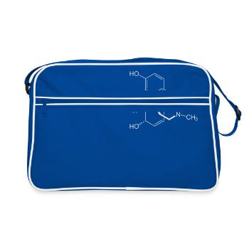 Formule structurale morphine - Sac Retro - bleu/blanc - Devant