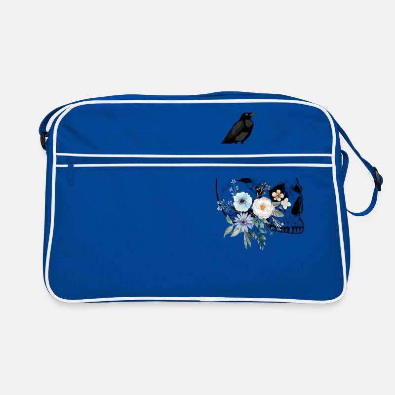 Krähenschädel Retro Tasche