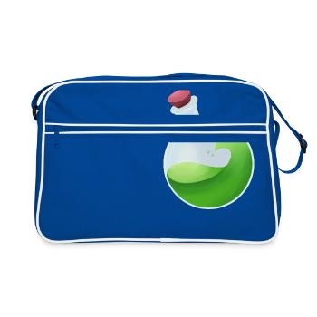 Green Potion - Retro Bag - blue/white - Front