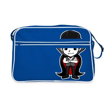 Vampire - Retro Bag - blue/white - Front