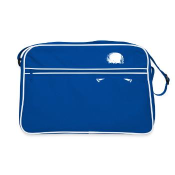 skulls and bones society - Retro Bag - blue/white - Front