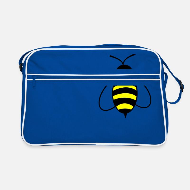 bie 161 - Retro Tasche - Blau/Weiß