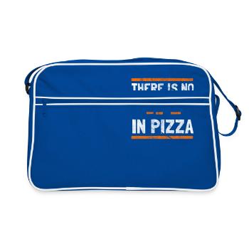 There is no "we" in pizza - Retro Bag - blue/white - Front