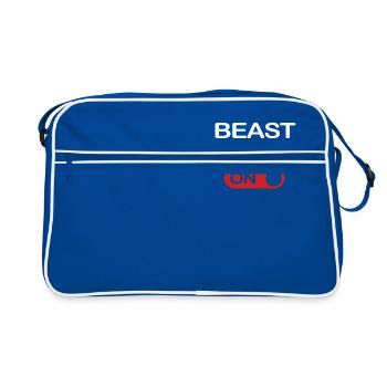 MODE BEAST - Sac Retro - bleu/blanc - Devant