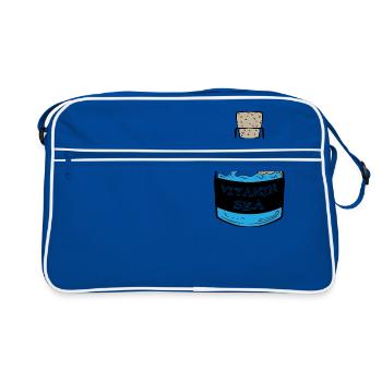 Vitamine Mer T-shirt - Sac Retro - bleu/blanc - Devant