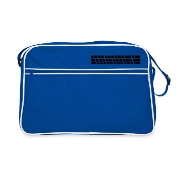 clavier - Sac Retro - bleu/blanc - Devant