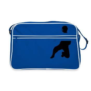 Floorball - Sac Retro - bleu/blanc - Devant
