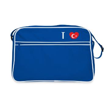 L'amour Tuerkiye Turquie Aydin - Sac Retro - bleu/blanc - Devant