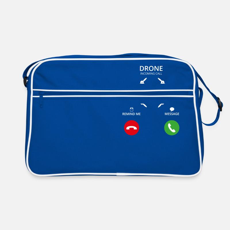 Appel Mobile Call drone drone - Sac Retro - bleu/blanc