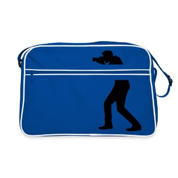 camera caméra photographe photographe photographe - Sac Retro - bleu/blanc - Devant