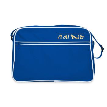 Goldie - Sac Retro - bleu/blanc - Devant
