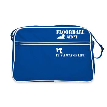 Floorball - Sac Retro - bleu/blanc - Devant