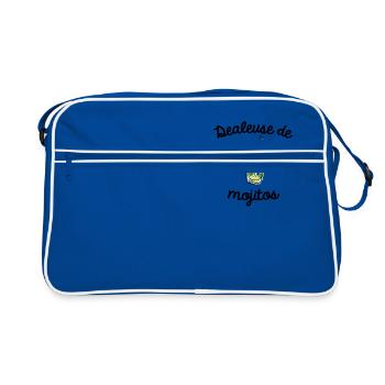 Dealeuse de mojito - Sac Retro - bleu/blanc - Devant