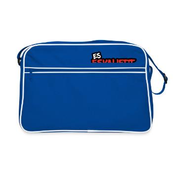 ES ESKALIERT DOCH EHH ! - Retro Tasche - Blau/Weiß - Vorne