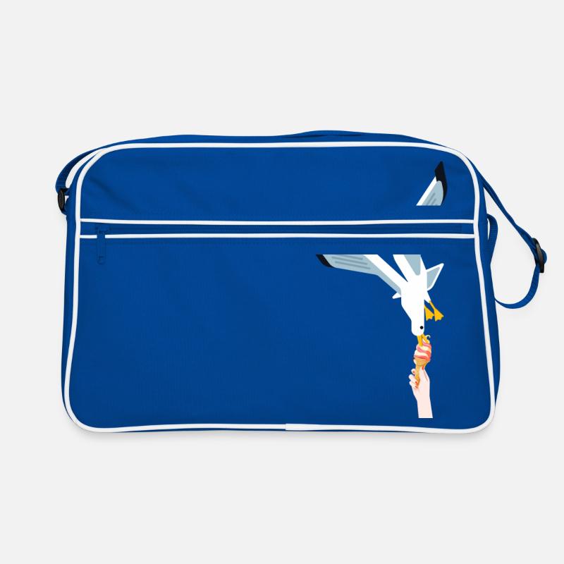 Möwe Eis Geschenk Vogel Dieb Retro Tasche